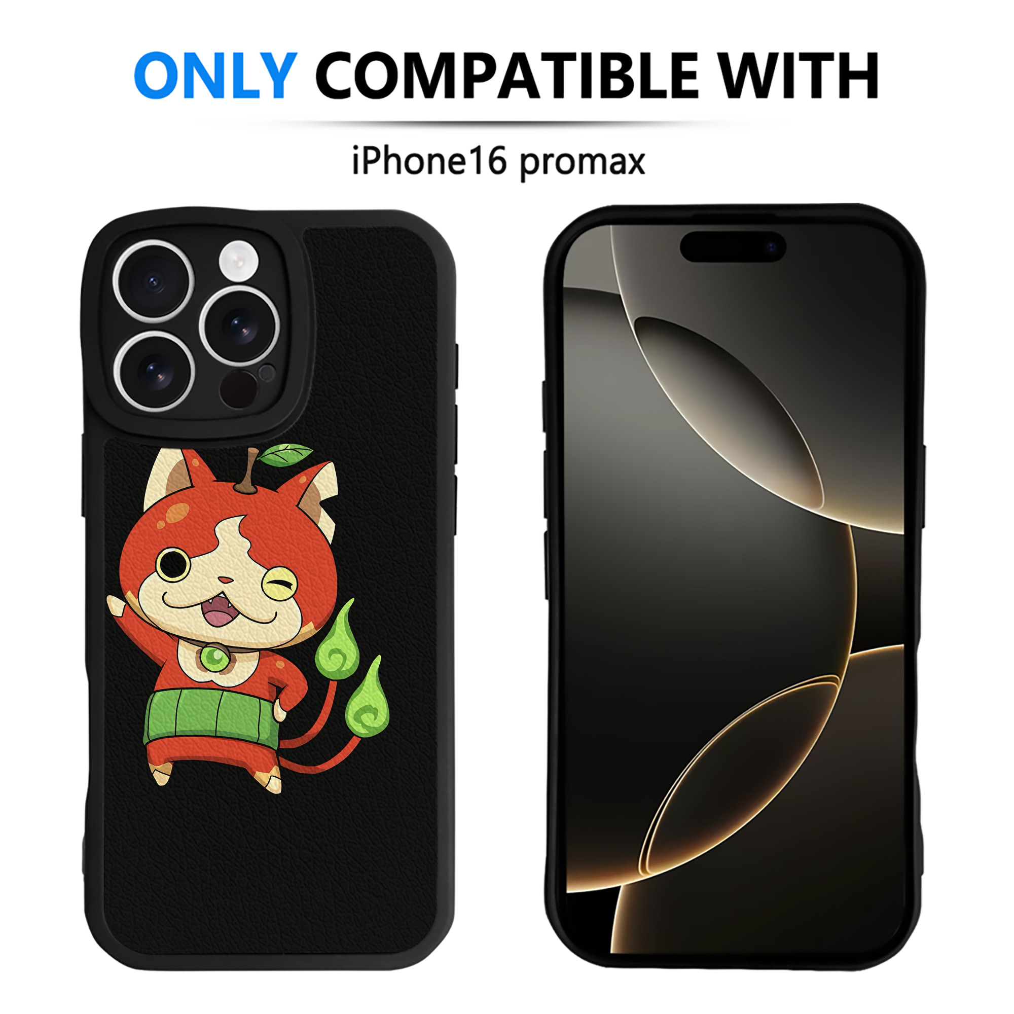 （画像用） 妖怪ウォッチ Yo-kai Watch 【iPhone 16シリーズ対応】シリコンスマホケース（レザー調） 材質：シリコン